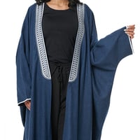 عباية بشت سنبلة لون كحلي