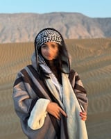 فروة نسائية جوخ رمادي