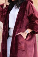 فروة شتوية نسائي(لون عنابي)