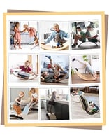 لوح التوازن الخشبي الاصلي للاطفال