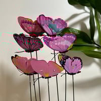 فراشة وردي بطبقتين شكل عشوائي