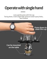 رينزر شفاط لركن القهوة لغسل الاكواب ستانلس ستيل -...