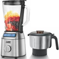 خلاط اكسبير 600 واط 1.5 لتر زجاجي مطحنة ستيل XPTB-...