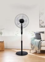 مروحة كولين 3 سرعات 5 شفرات 16 بوصة لون أسود موديل...