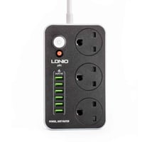 توصيلة كهربائية لدنيو مقاومة للحريق بثلاثة مقابس ك...