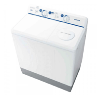 غسالة حوضين هيتاشي 8 كجم تايلندية لون أبيض موديل P...