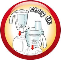 محضر طعام مولينكس، أوداسيو، سعة 3 لتر، 5 سرعات ونب...