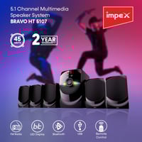 مسرح منزلي امبكس 5.1 قناة 45 واط متعدد الوسائط بلو...