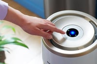 مرطب هواء للغرف بمساحة 38 متر مربع يوفر مستويات رط...