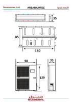 مكيف جنرال دكت 50400 وحدة ، حار/ بارد ARSA60UHTDZ