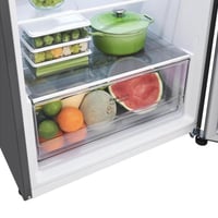 ثلاجة بابين ال جي انفرتر - 13.3 قدم 375 لتر - فضي...