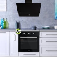 كوميتل شفاط مطبخ زجاجي - 60 سم - بقوة 650 متر مكعب...