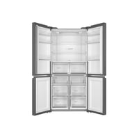 هاير ثلاجة دولابي أربع أبواب - 20.6 قدم مكعب - فضي...