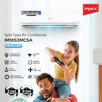 مكيف اسبليت امبكس 1.5 طن 18000 وحده بارد فقط لون ا...