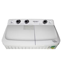 غسالة دورا سات حوضين 5 كيلو – أبيض DS5TW