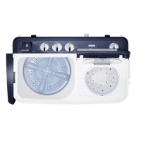 غسالة هام حوضين، 10 كيلو، ابيض - HMTT10000WH25