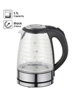 غلاية ماء فانسي زجاج 1.8 لتر 2200 واط اسود موديل E...
