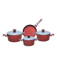 طقم جرانديور_7 قطع جرانيت عنابي غطاء المنيوم GRDCS...