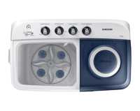 غسالة سامسونج حوضين نصف اتوماتيك 7.5 كجم لون رمادي...