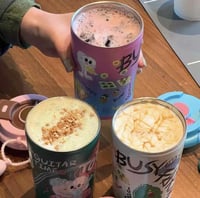 Colorful Coffee cup with strap