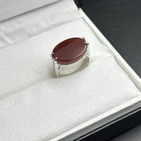 خاتم فضة ملكي - اسود