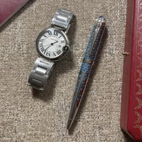 طقم ساعة وقلم كارتييه