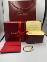 اسوارة ستيل ذهبي فصوص