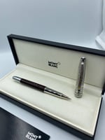 قلم مون بلانك عنابي غامق