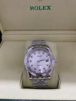رولكس رجالي فضي