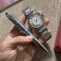 طقم ساعة وقلم كارتييه