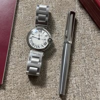 طقم ساعة وقلم كارتييه