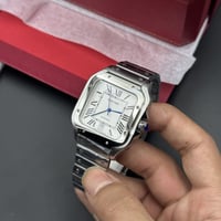 ساعة كارتييه سانتوس رجالي مينا ابيض