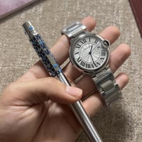 طقم ساعة وقلم كارتييه