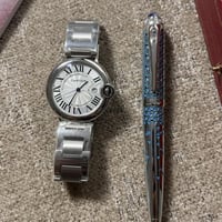 طقم ساعة وقلم كارتييه