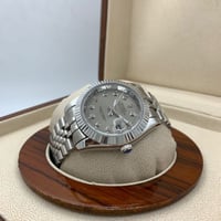 رولكس رجالي ديت جست فضي مينا رمادي c