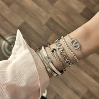 طقم اساور فضي