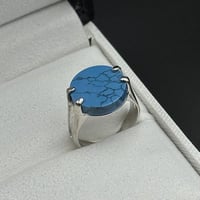 خاتم فضة ملكي - اسود