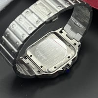 ساعة كارتييه سانتوس رجالي مينا ازرق