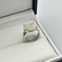 خاتم فضة ملكي - لؤلؤي