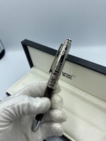 قلم مون بلانك عنابي غامق