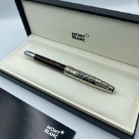 قلم مون بلانك عنابي غامق