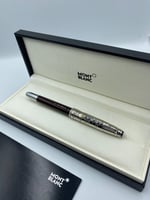 قلم مون بلانك عنابي غامق