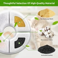 فلتر نافورة القطط والحيوانات الاليفة - 4 شرائح لتن...