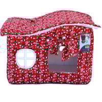 بيوت قطط كوخ قطط مع وسادة سرير قطط - ألوان متعددة