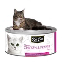 كت كات معلبات فيليه الدجاج مع الجمبري 80 غ Kit Cat...