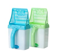 سكوب حاوية فضلات القطط مجرفة رمل مع اكياس بلاستيك