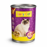 لوسي كات طعام قطط بالدجاج 375غ - Lucy Cat wet food...