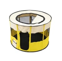 خيمة دائرية قابلة للطي حجم وسط - محبس قطط وحيوانات...