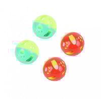 لعبة كرة بلاستيك العاب قطط تفاعلية - 4 قطع