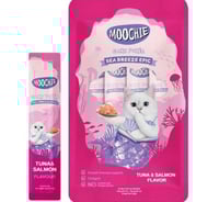 موتشي مكافآت قطط كريمة التونه والسالمون Moochie Fa...